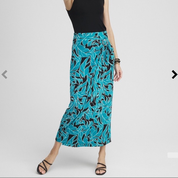 Travelers Faux Wrap Maxi Skirt - Picture 2 of 4